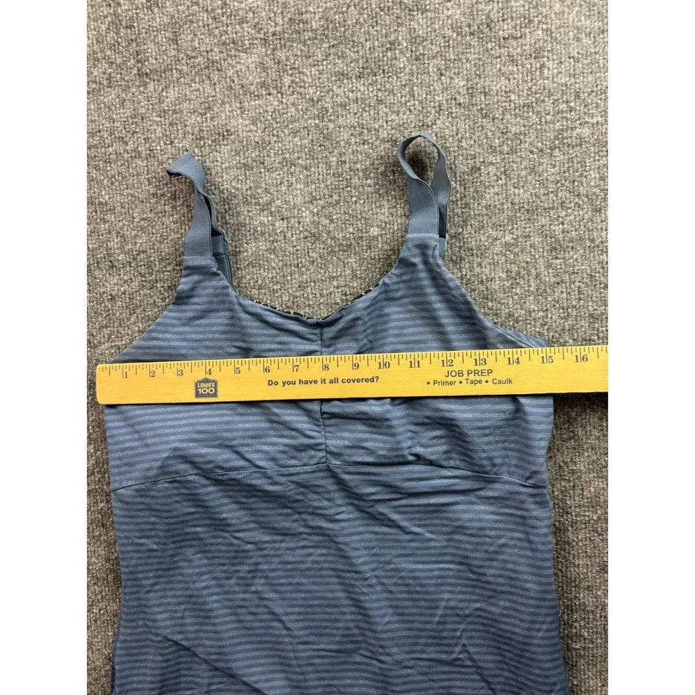Outdoor Research Cami Tank Top Womens S Blue Striped Built-in Bra Activewear